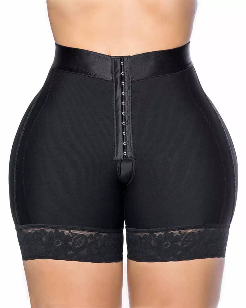 Double Compression Butt Lifter Shorts Tummy Control Waist Trainer Butt Pads Seamless Hip Enhancer