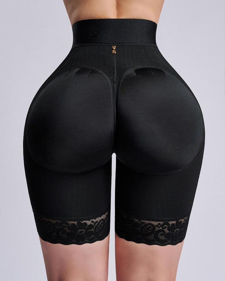 Women Flat High Waist Stretch Shorts