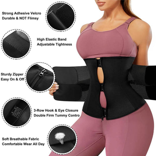 Women Sweat Workout Waist Cincher Belt