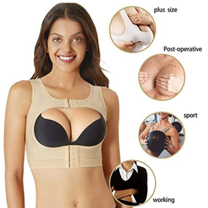 Women Post Surgical Push Up Bra Shapewear Tops