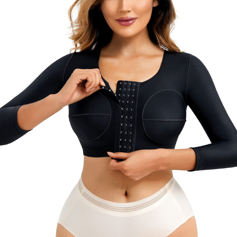 Women Post Surgery Upper Compression Shapewear with Front Closure