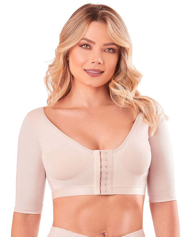 Women'S Post Surgical Surgery Bra Posture Corrector With Sleeves Brasier Post Operatorio