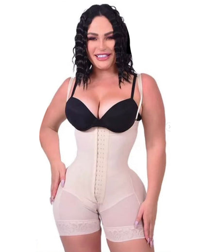 Shapewear for Women Tummy Control Body Shaper Butt Lifter Thigh Slimmer Faja Plus Size with Zipper Crotch