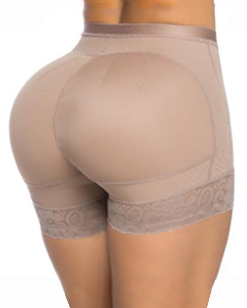 Buttock Lifter Shorts With Silicone Lace Butt Seamless Hip Enhancer Panties