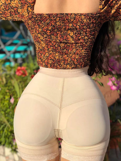 Button Breasted Zippered High Waist Butt Lift Shapers