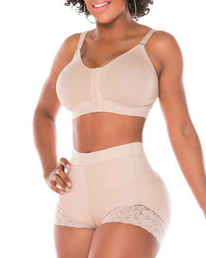 Women's High Waist And Hip Enhanced Belly Control Lace Shapewear