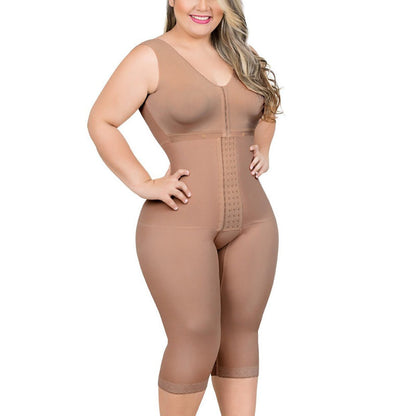 Postpartum Full Body Shaper Removable Bra With Snap Closure Shapewear Post Liposuction Fajas