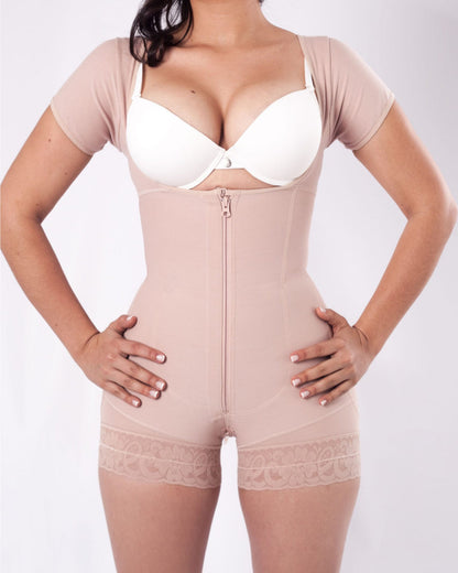 Short Sleeve Tummy Control Fajas Shapewear