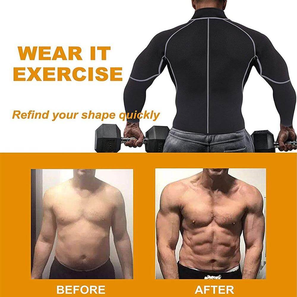 Men Neoprene Hot Sauna Jacket