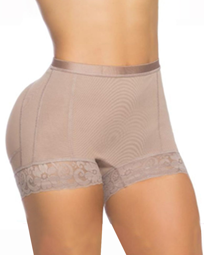 Buttock Lifter Shorts With Silicone Lace Butt Seamless Hip Enhancer Panties