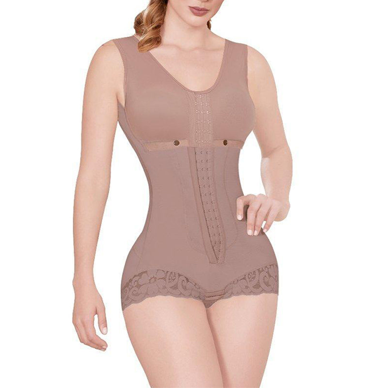 Sleeveless Compression Shaping Bodysuit For Women Sleeveless Post Op High Waist Fajas Tummy Control