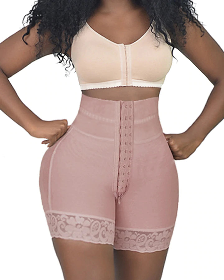 BBL Shorts Double Compression High Waisted With Mid-section Tummy Control Curvy Fit