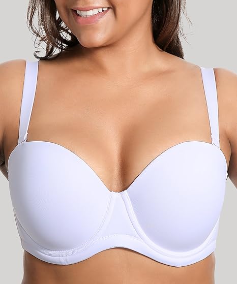 Women's Underwire Contour Multiway Full Coverage Strapless Bra Plus Size