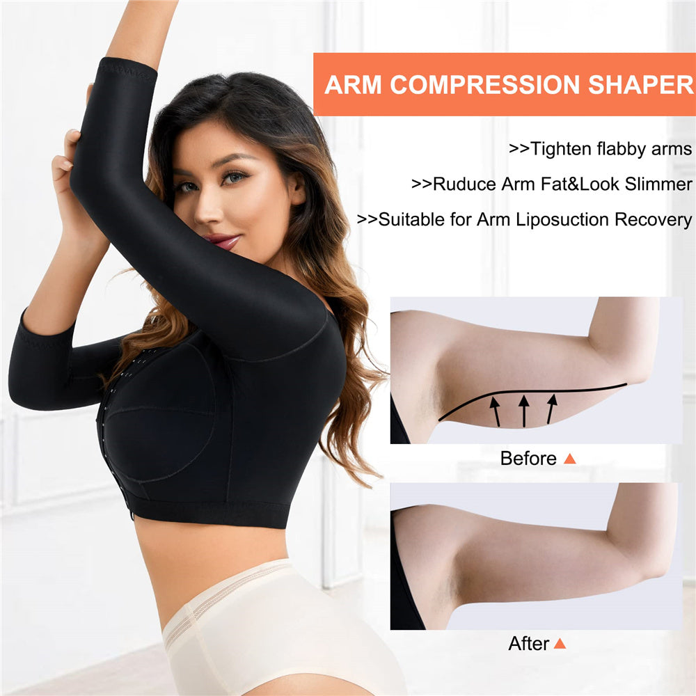 Women Post Surgery Upper Compression Shapewear with Front Closure