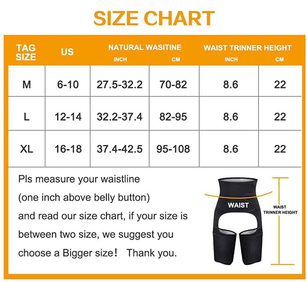 Unisex 3 in 1 Waist /Thigh/ Hip Fat Burning Trimmer