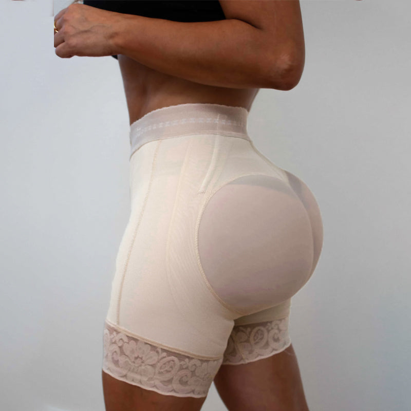 Butt lifter Silicone Lace Short High Waisted Control Abdomen Powernet Shaping