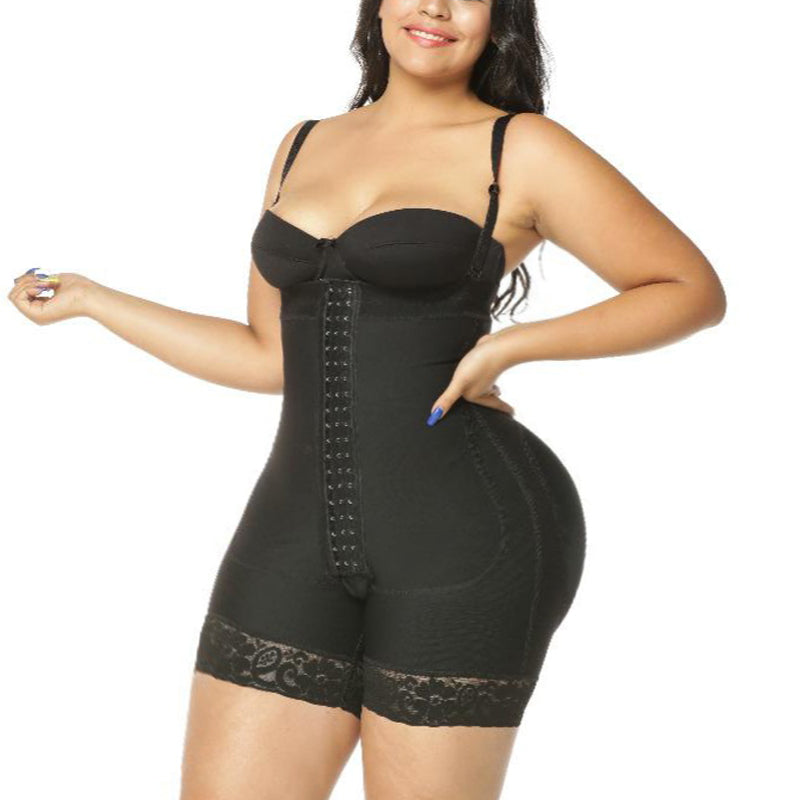 Post Surgery Compression Garments Strapless Faja Lace Body Shaper