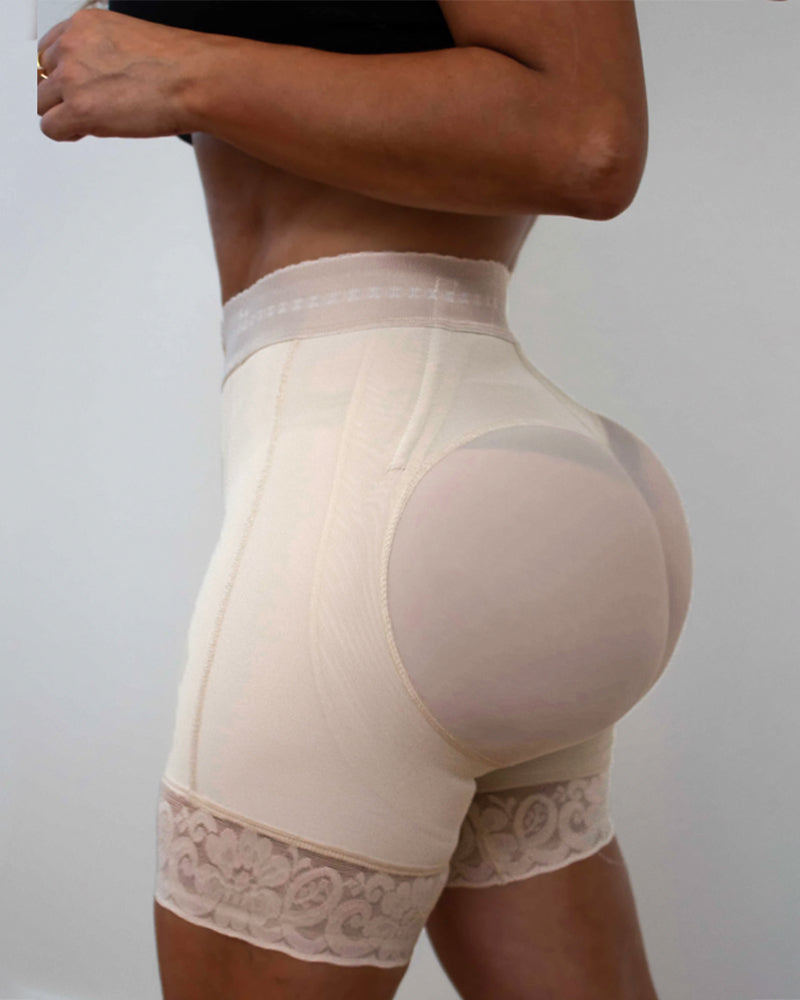 Butt lifter Silicone Lace Short High Waisted Control Abdomen Powernet Shaping