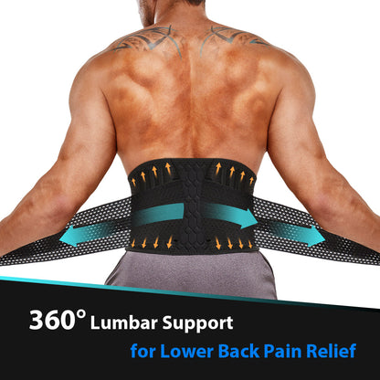 Men 360° Lumbar Support Adjustable Belt Special for Lower Back Pain Relief