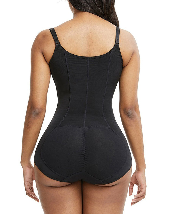 Women Shapewear Bodysuit Tummy Control Fajas Body Shaper for Women with Zipper