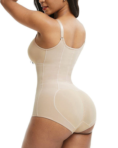 Women Shapewear Bodysuit Tummy Control Fajas Body Shaper for Women with Zipper