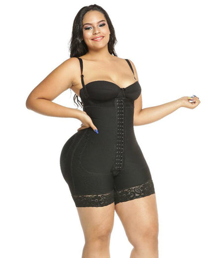 Post Surgery Compression Garments Strapless Faja Lace Body Shaper