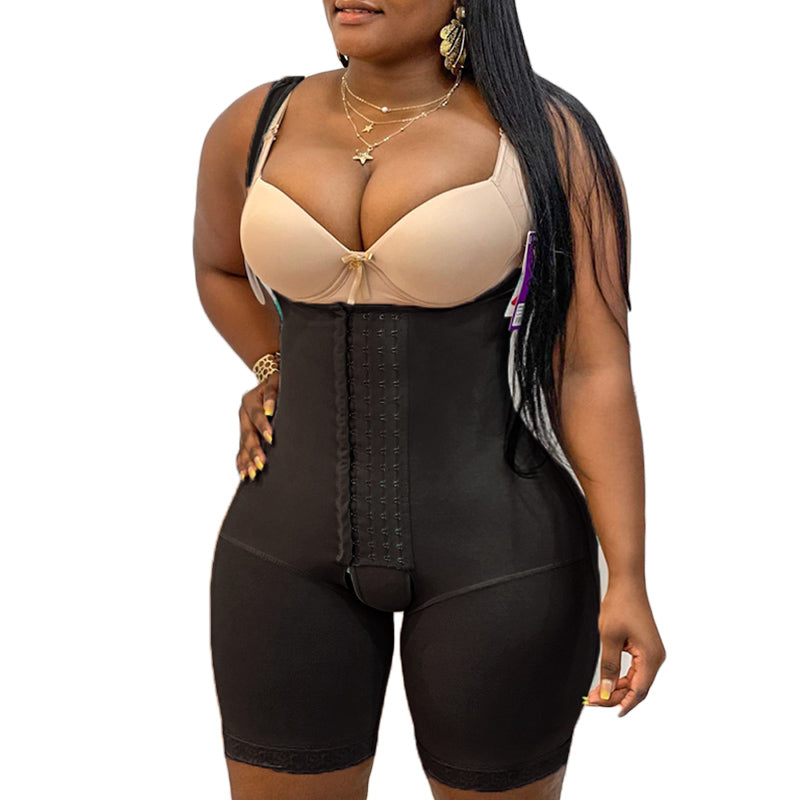 Post Liposuction Fajas Front Closure Hook-eye Double High Compression For Daily Life Charming Curves