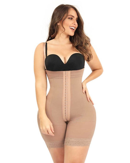 Post Surgery Compression Garments Strapless Faja Lace Body Shaper