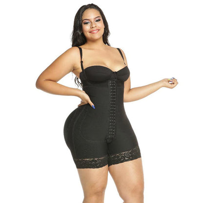 Post Surgery Compression Garments Strapless Faja Lace Body Shaper