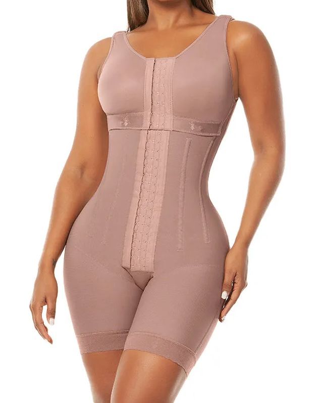 Postpartum Fajas Colombianas Overbust Hook and Eye Control Body Shaper with Bones