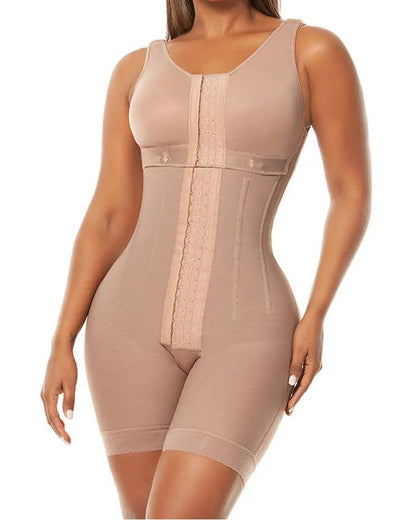 Postpartum Fajas Colombianas Overbust Hook and Eye Control Body Shaper with Bones