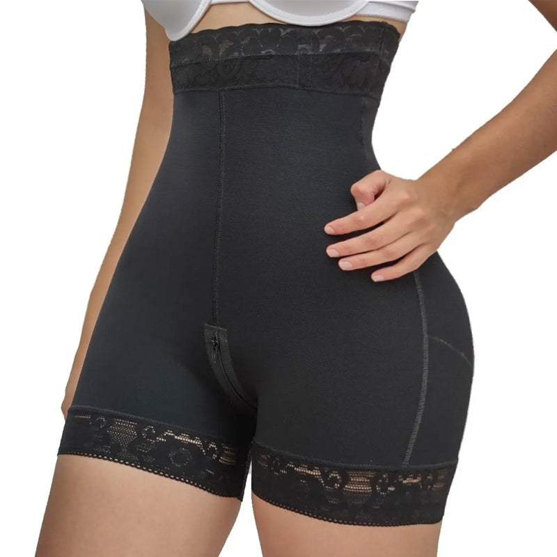 High Waist Stitching Lace Short Butt Lifter Charming Curves