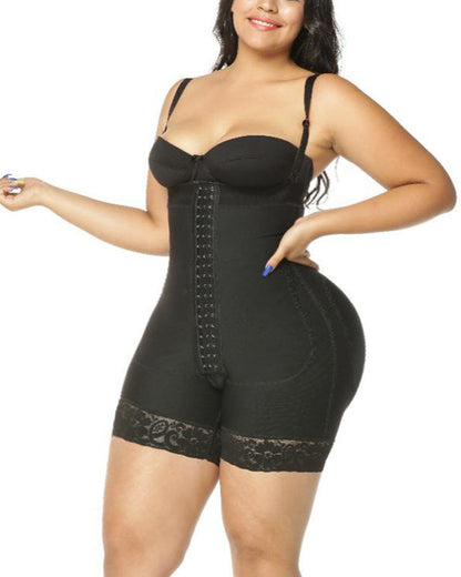 Post Surgery Compression Garments Strapless Faja Lace Body Shaper