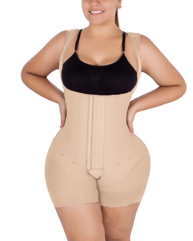 Professional Strong Pressure Body Shaper Fishbone Shapewear PostpartumTummy Control Shapewear Slimming Fajas