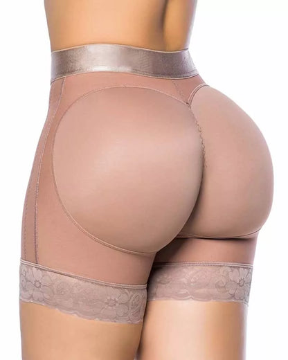 Double Compression Butt Lifter Shorts Tummy Control Waist Trainer Butt Pads Seamless Hip Enhancer