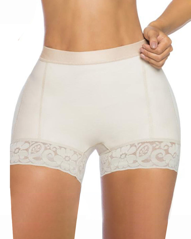 Buttock Lifter Shorts With Silicone Lace Butt Seamless Hip Enhancer Panties